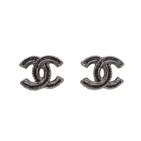 chanel earrings black rocks|Stud earrings .